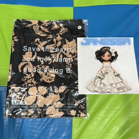 Reformation Frankie Silk Dress | Black Motif🛍Spring Summer Sale🛍 - Picture 8 of 12